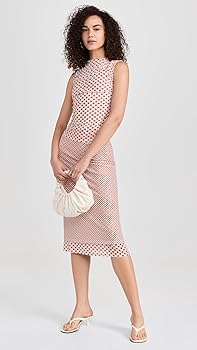 Miaou Women's Cam Top, White Polka Dot, XS at Amazon Women's